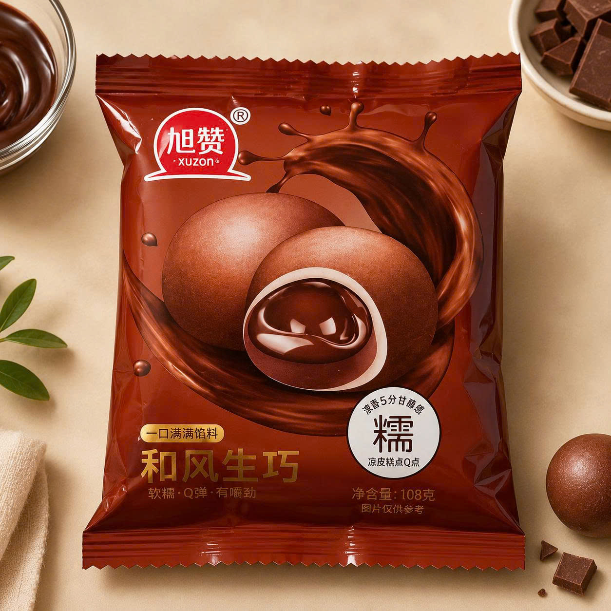 Mochi nhân chảy