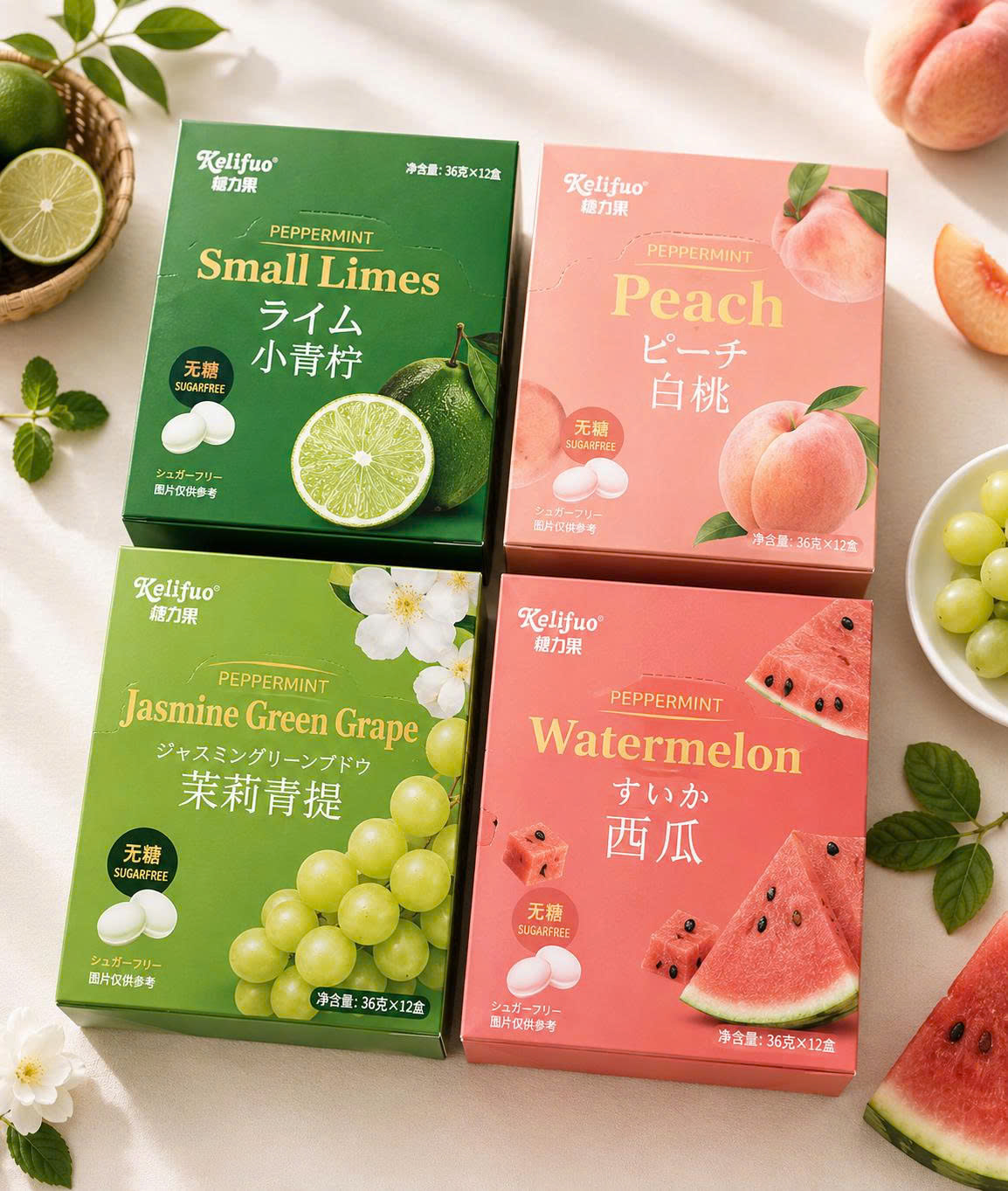 Hộp kẹo ngậm 12 gói nhỏ thiếc