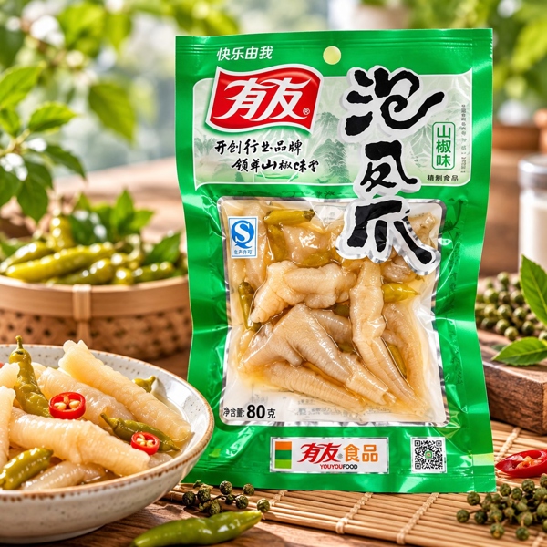 Chân gà cay xanh 80g