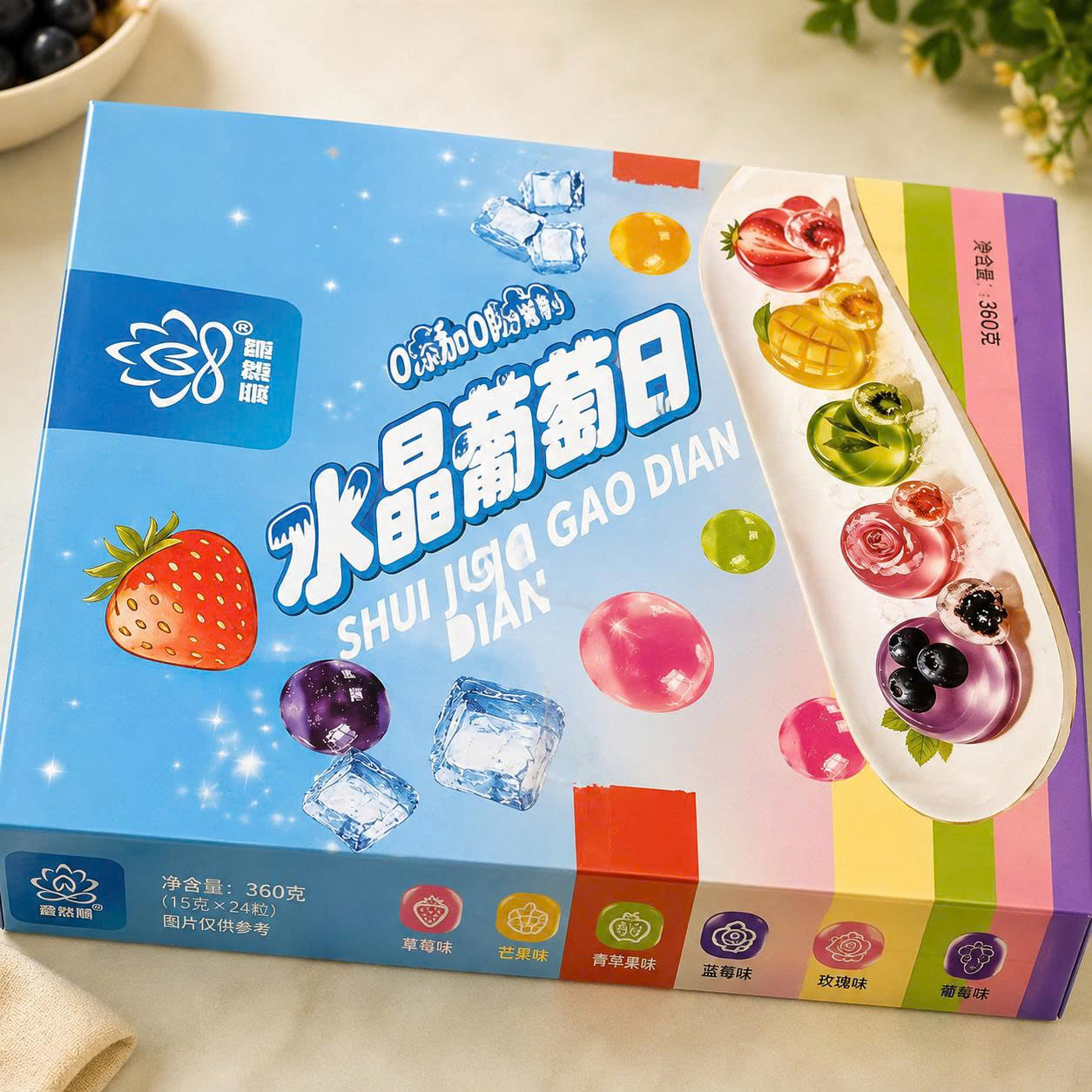 Thùng mochi thạch pha lê 12 hộp