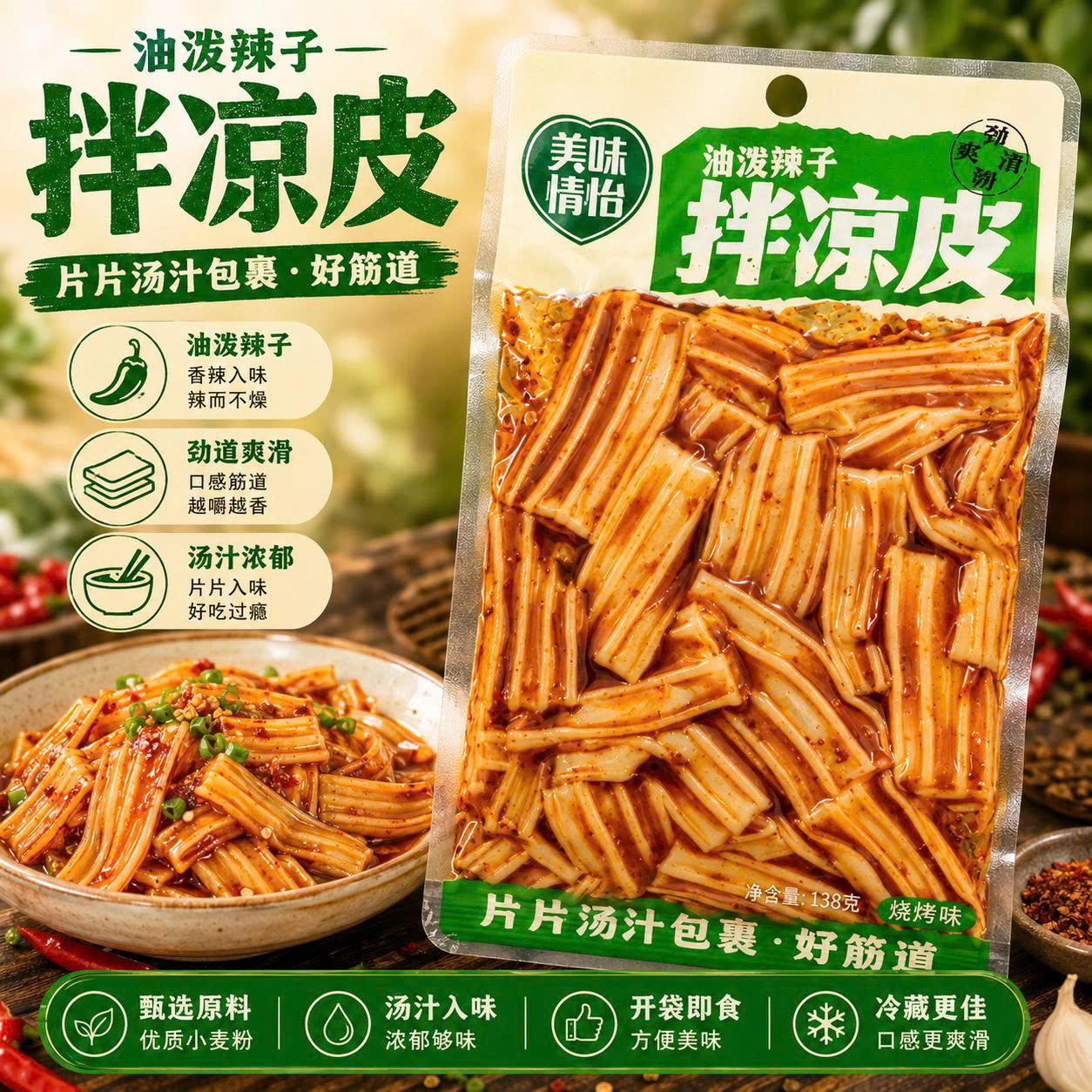 Mì lạnh trộn vị thịt nướng