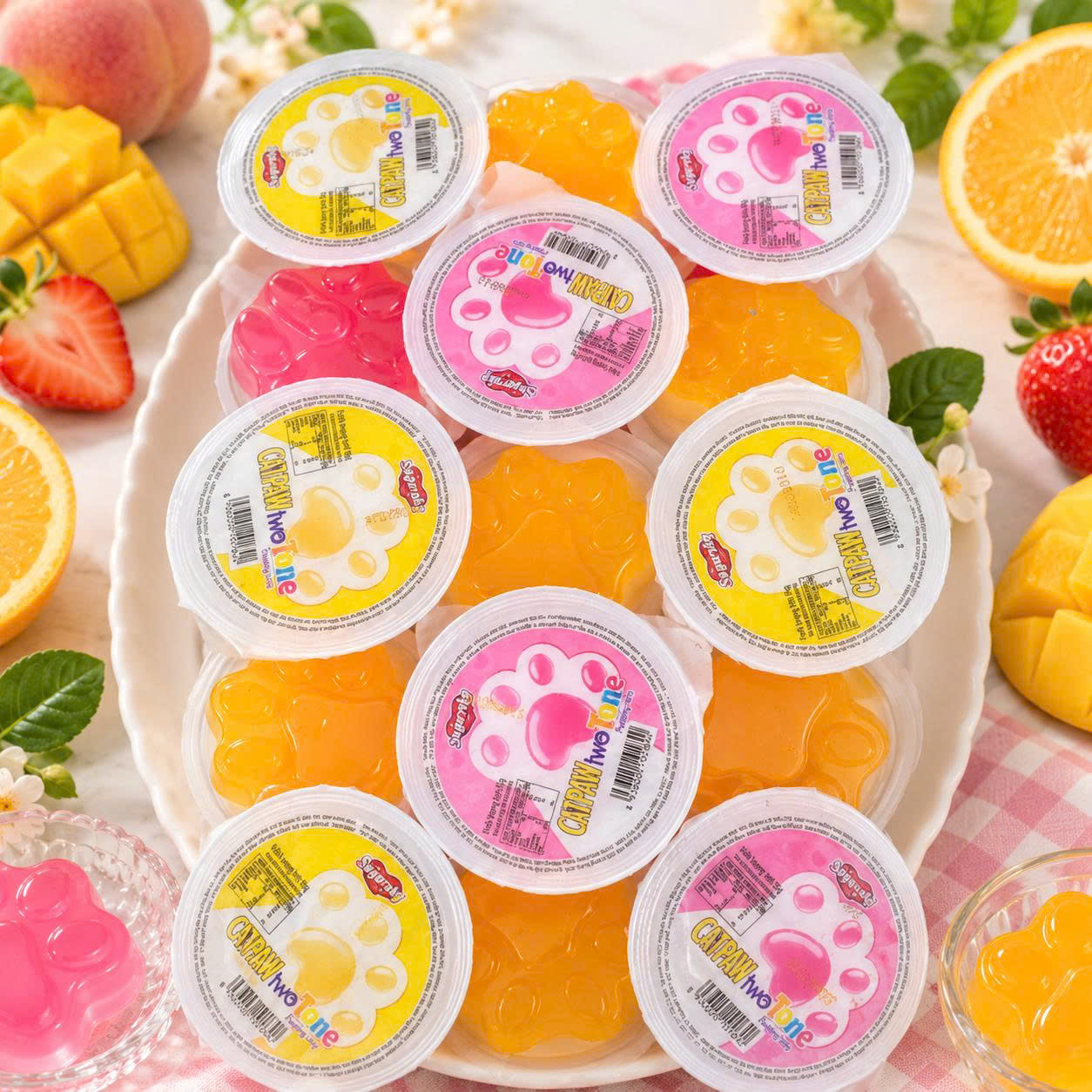 Thạch rau câu chân mèo (1 lốc 30 cái )