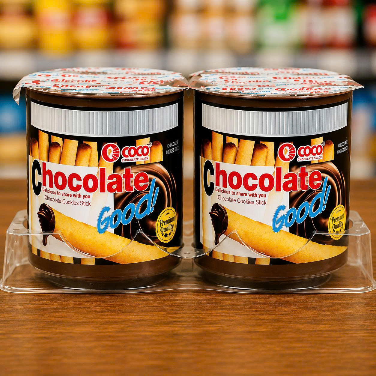 Hộp 12 hũ Bánh chấm chocolate nhúng sốt coco