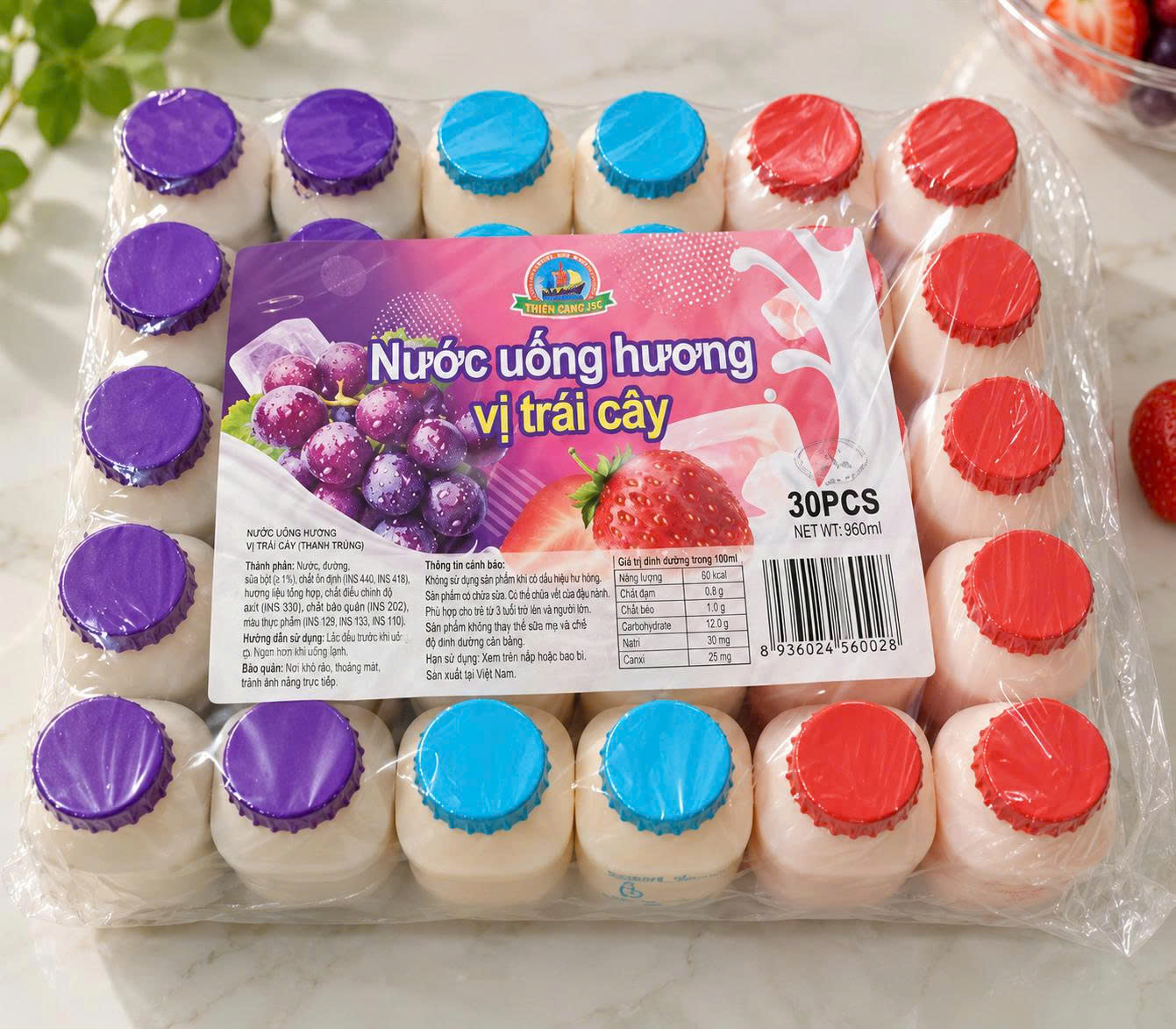 Sữa yakun hoa quả lốc 30 chai