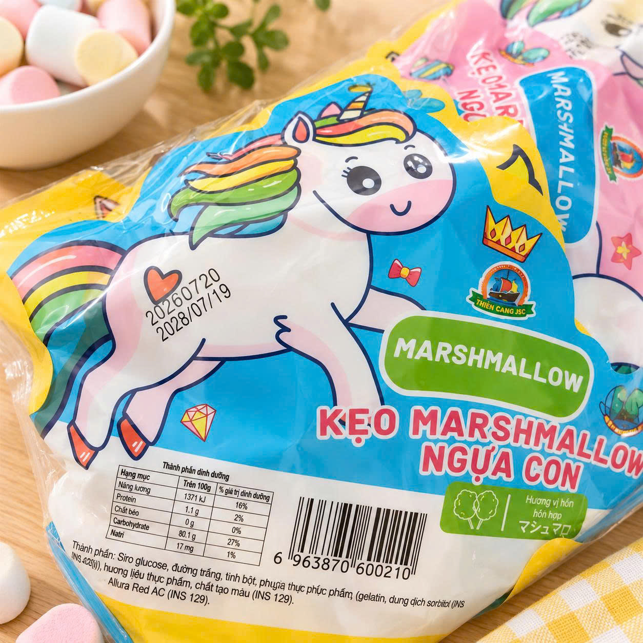 Kẹo bông con ngựa lốc 20 gói