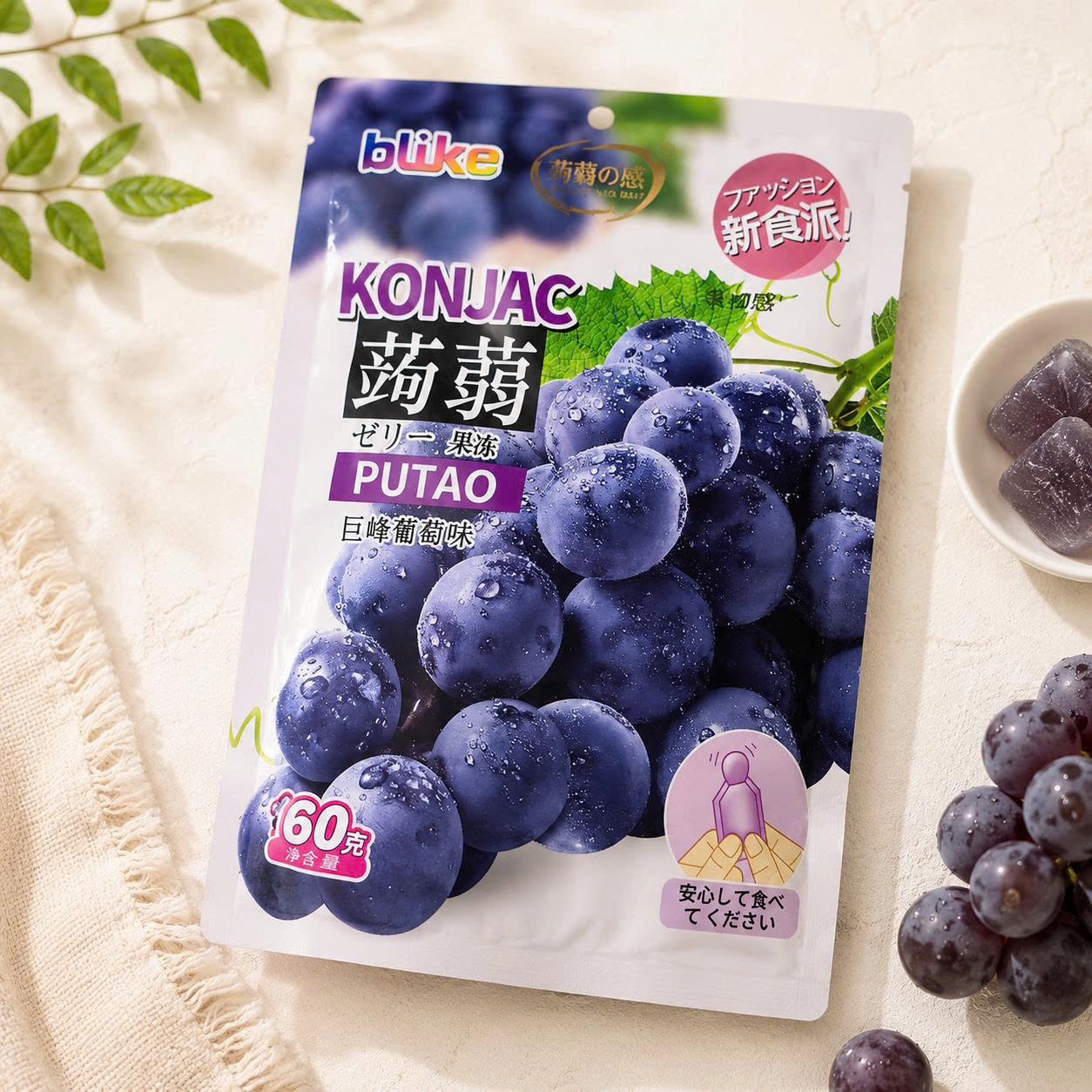 Thạch konjac Việt quất
