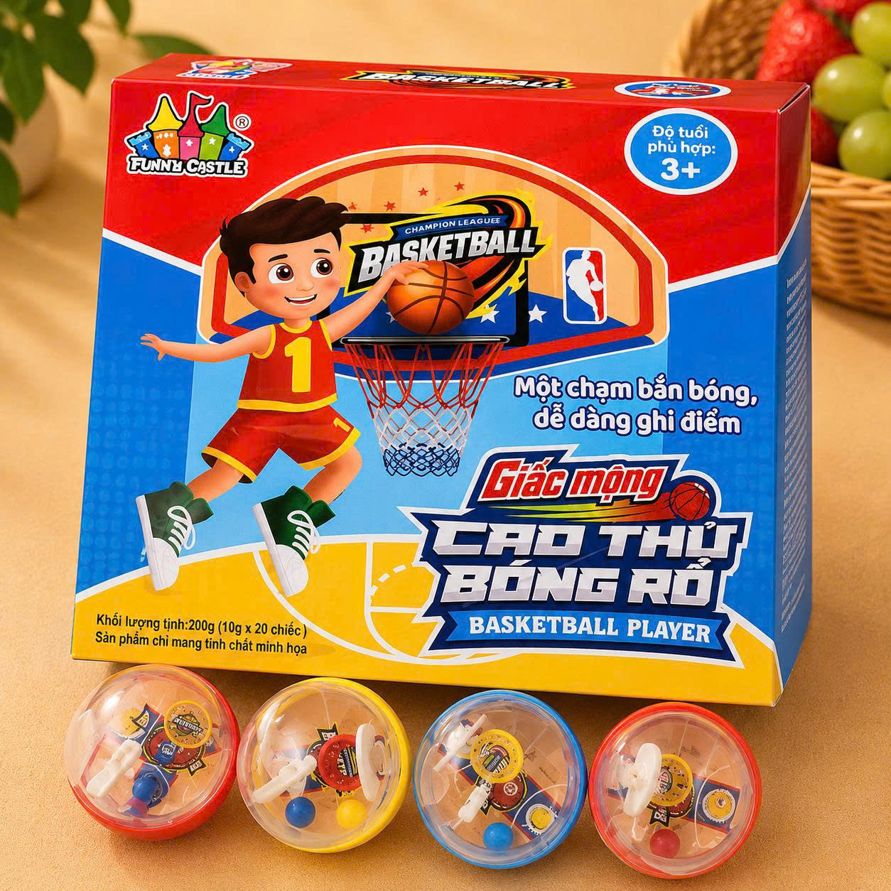 Cao thủ bóng rổ lốc 20 chiếc