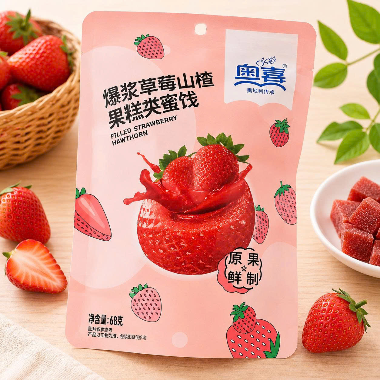 Kẹo dẻo vị dâu