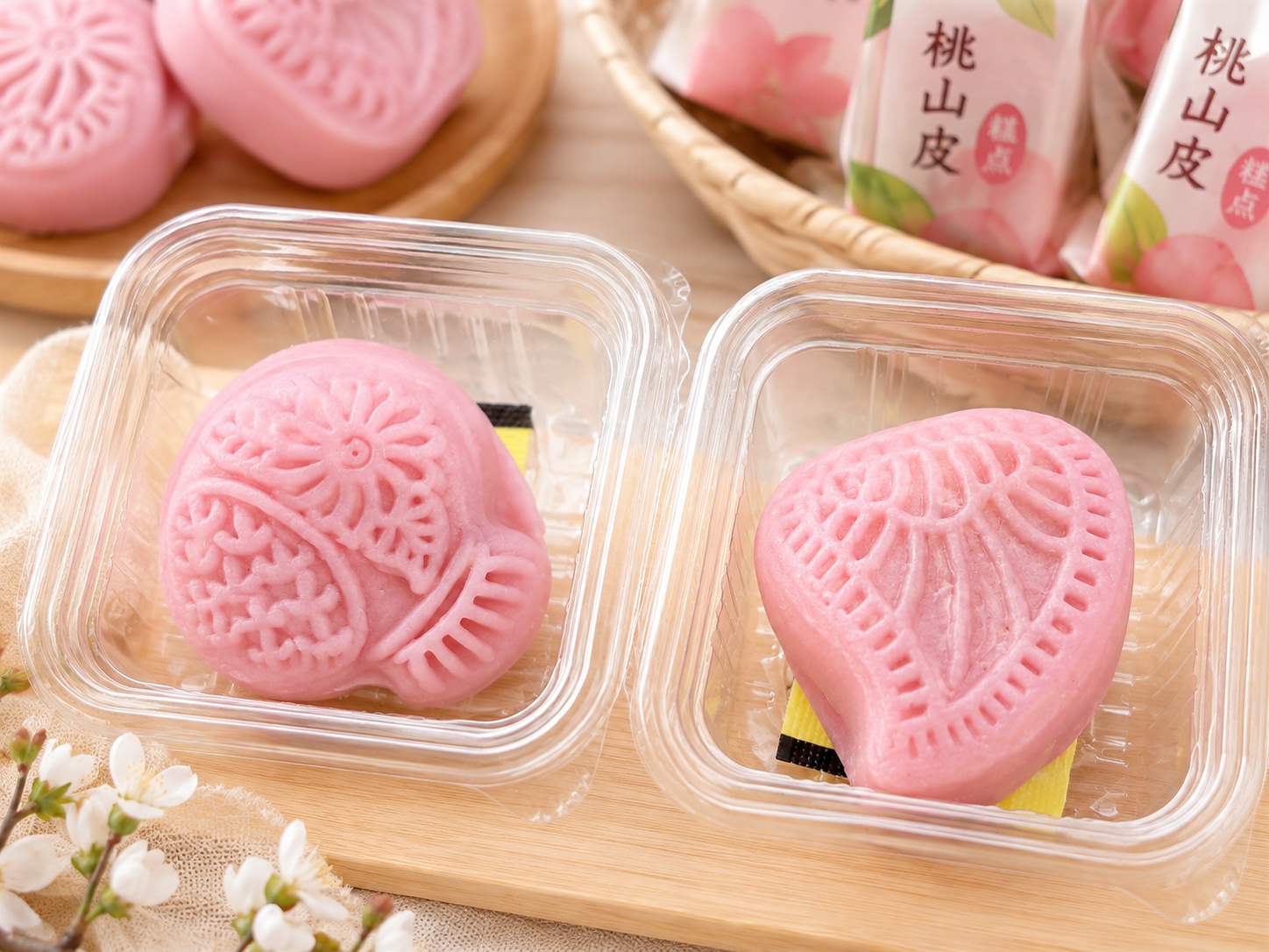 Bánh tt mochi hồng